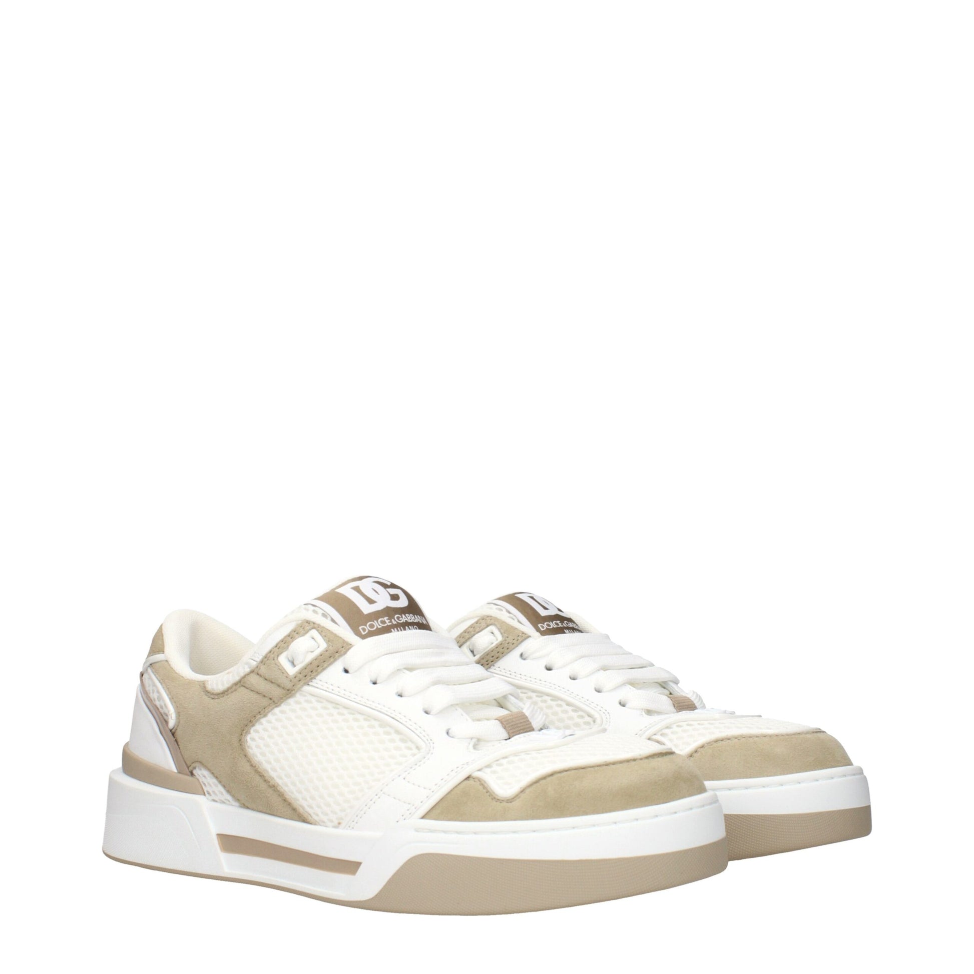 Baskets basses Dolce & Gabbana en tissu blanc