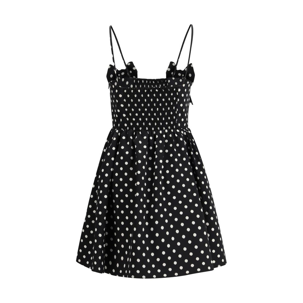 Robe décontractée Ganni noire en polyester recyclé