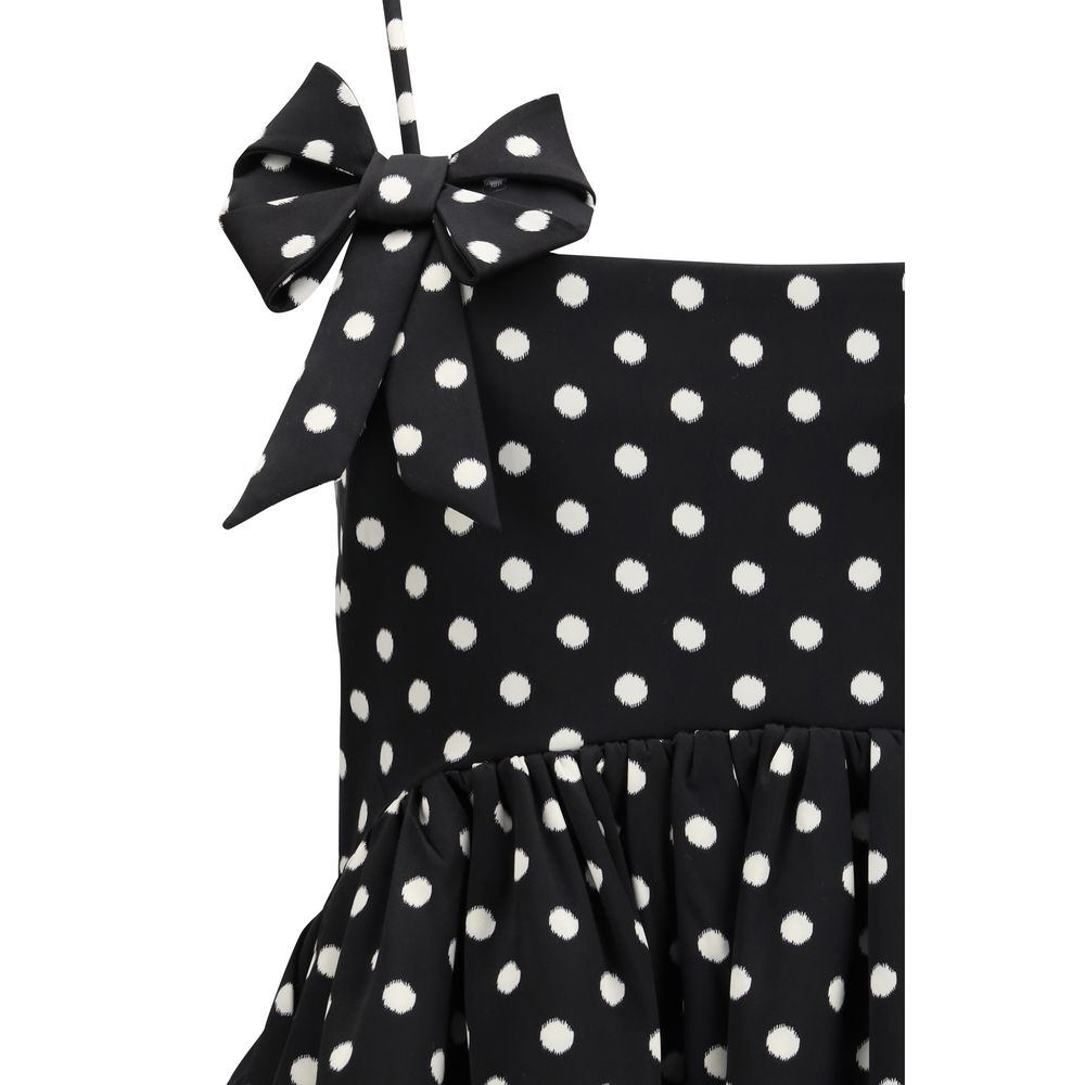 Robe décontractée Ganni noire en polyester recyclé