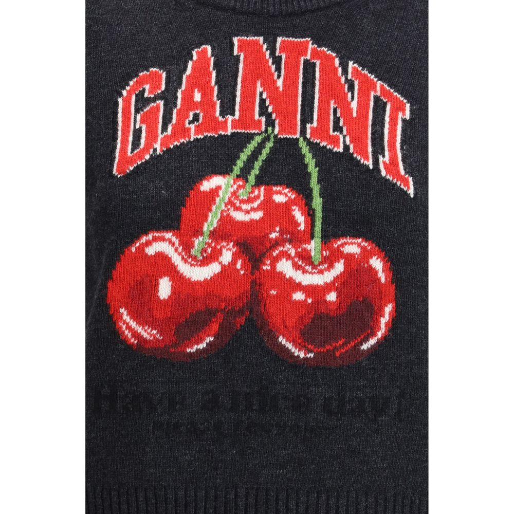 Ganni Pull en laine noire