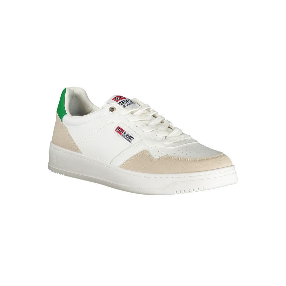 Norvège 1963 Baskets montantes homme en polyuréthane blanc