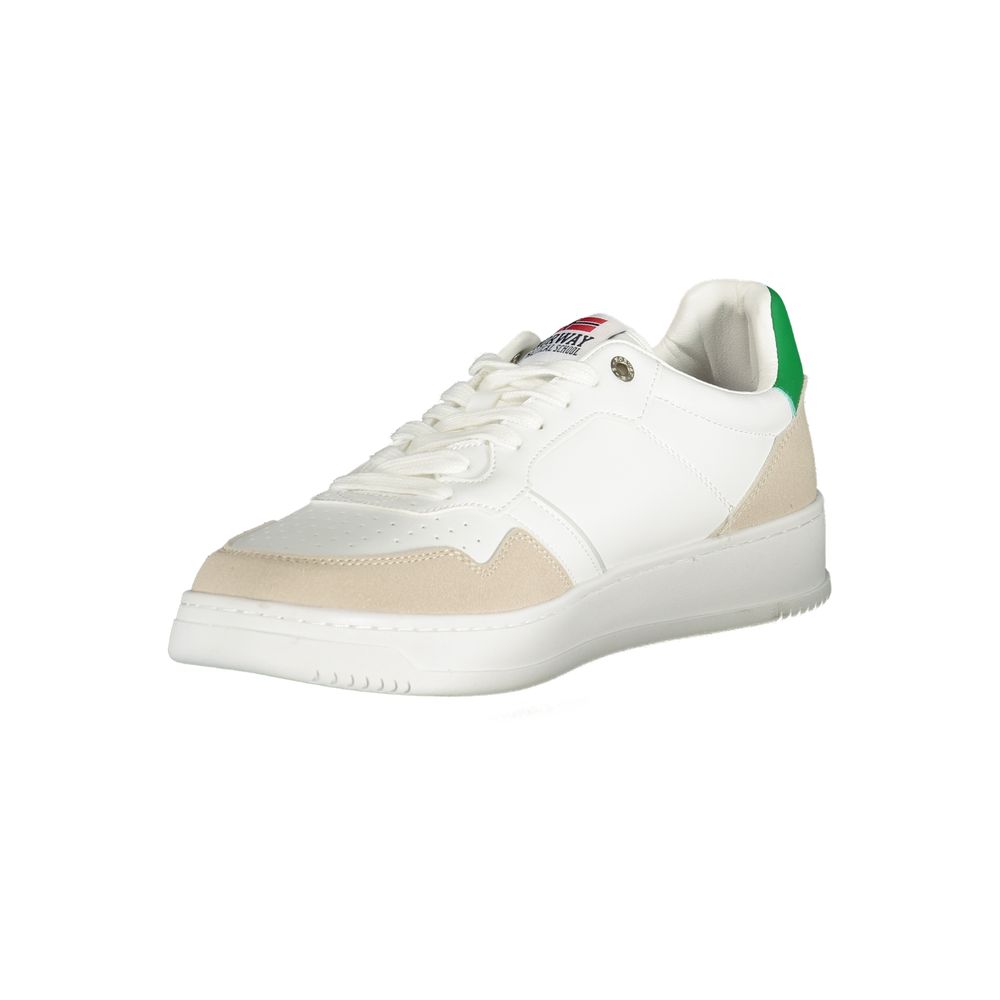 Norvège 1963 Baskets montantes homme en polyuréthane blanc
