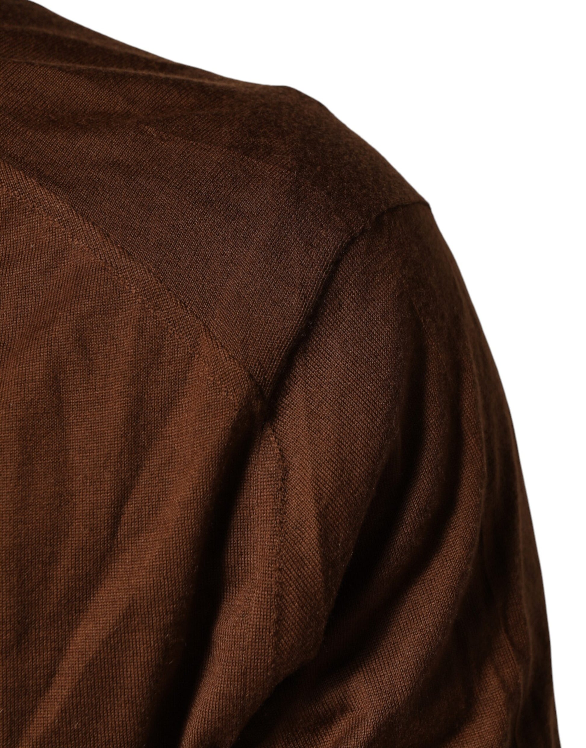 Pull Dolce & Gabbana en cachemire marron à col roulé