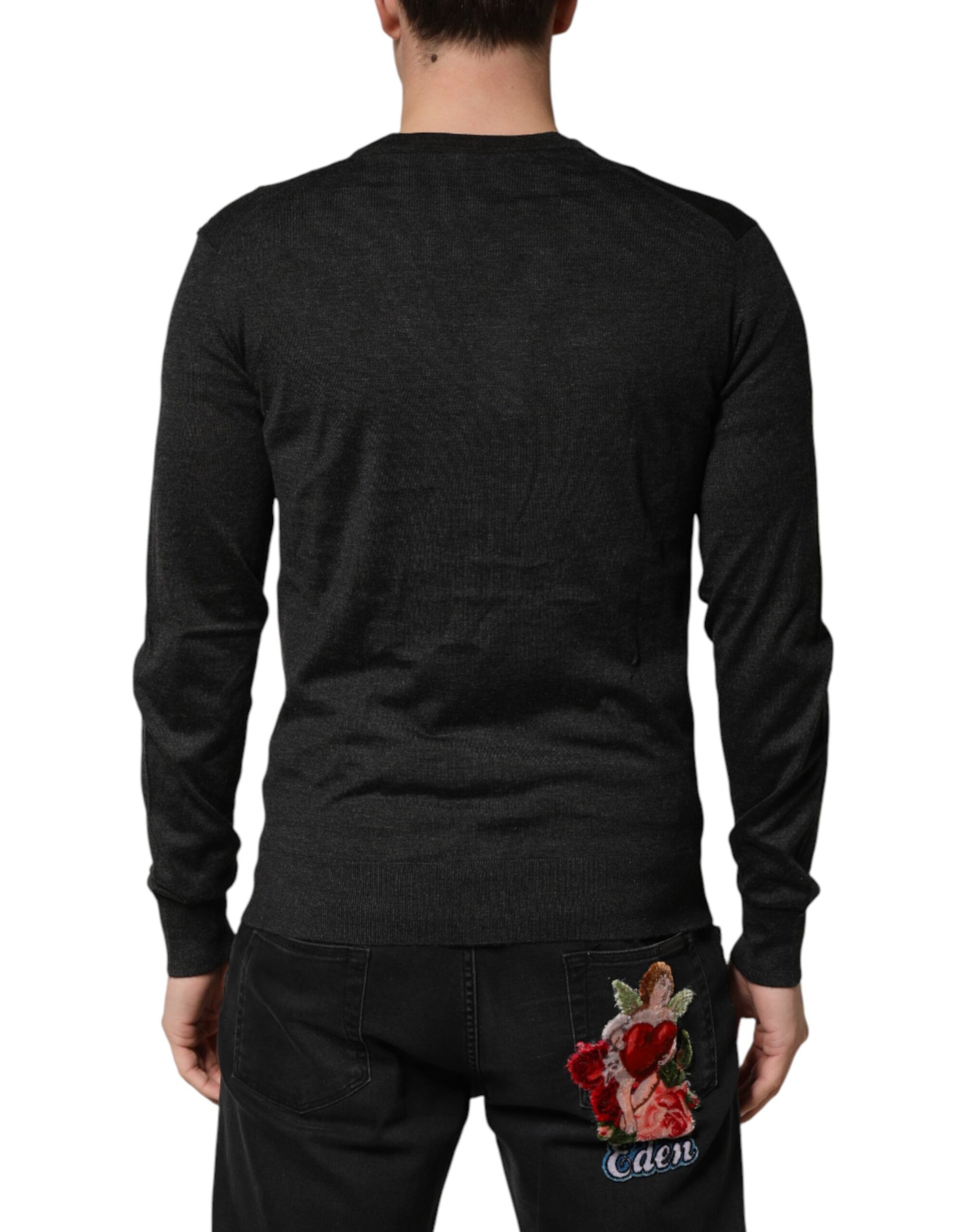Cardigan boutonnée Dolce & Gabbana en cachemire noir pour homme