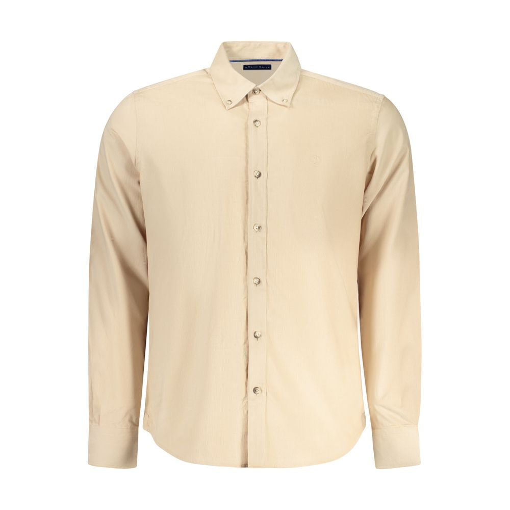 Chemise homme en coton beige North Sails