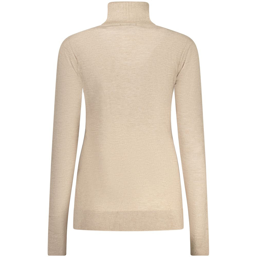 Norvège 1963 Pull Femme Beige en Viscose