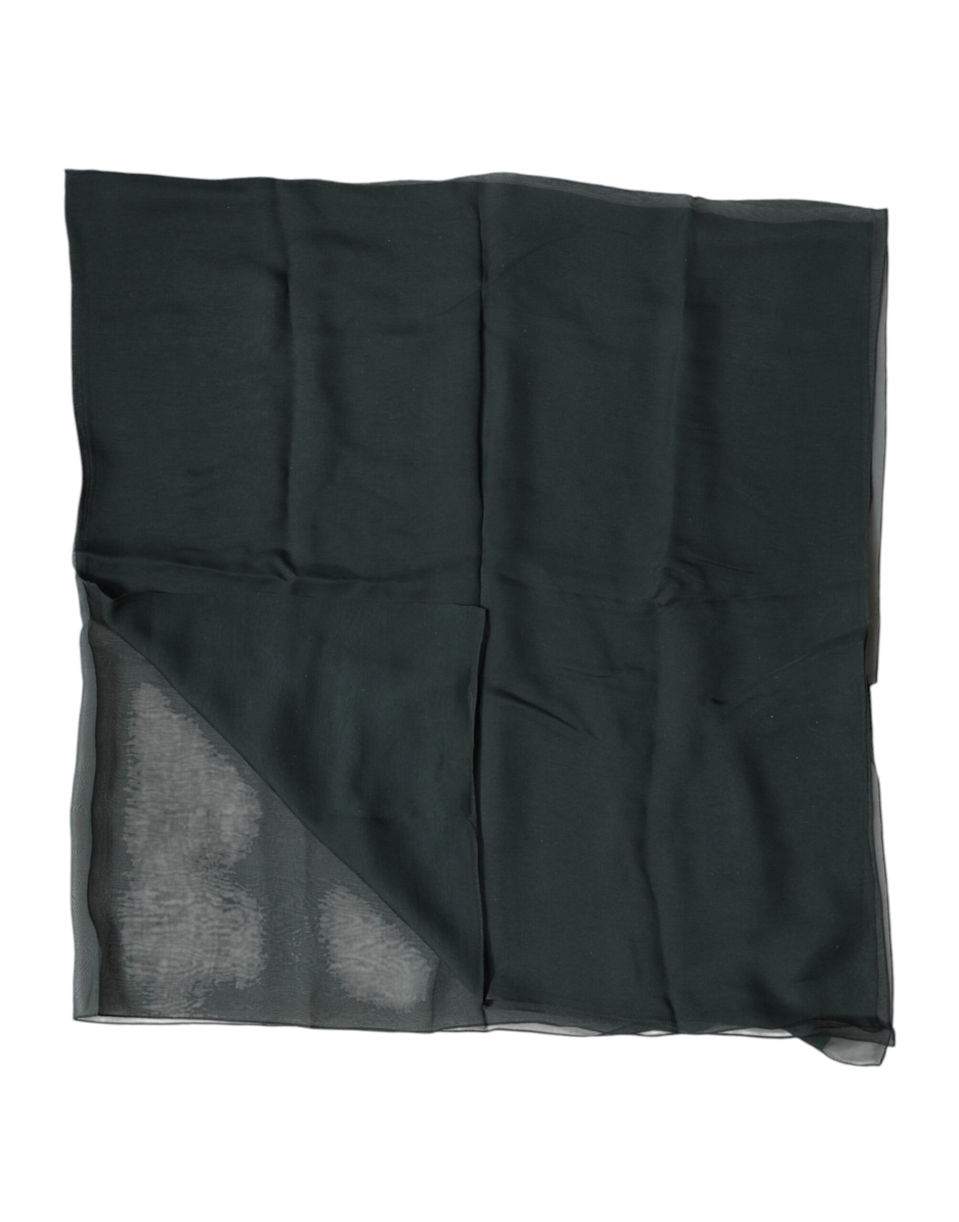 Foulard Écharpe Tour de Cou en Soie Vert Foncé Dolce & Gabbana