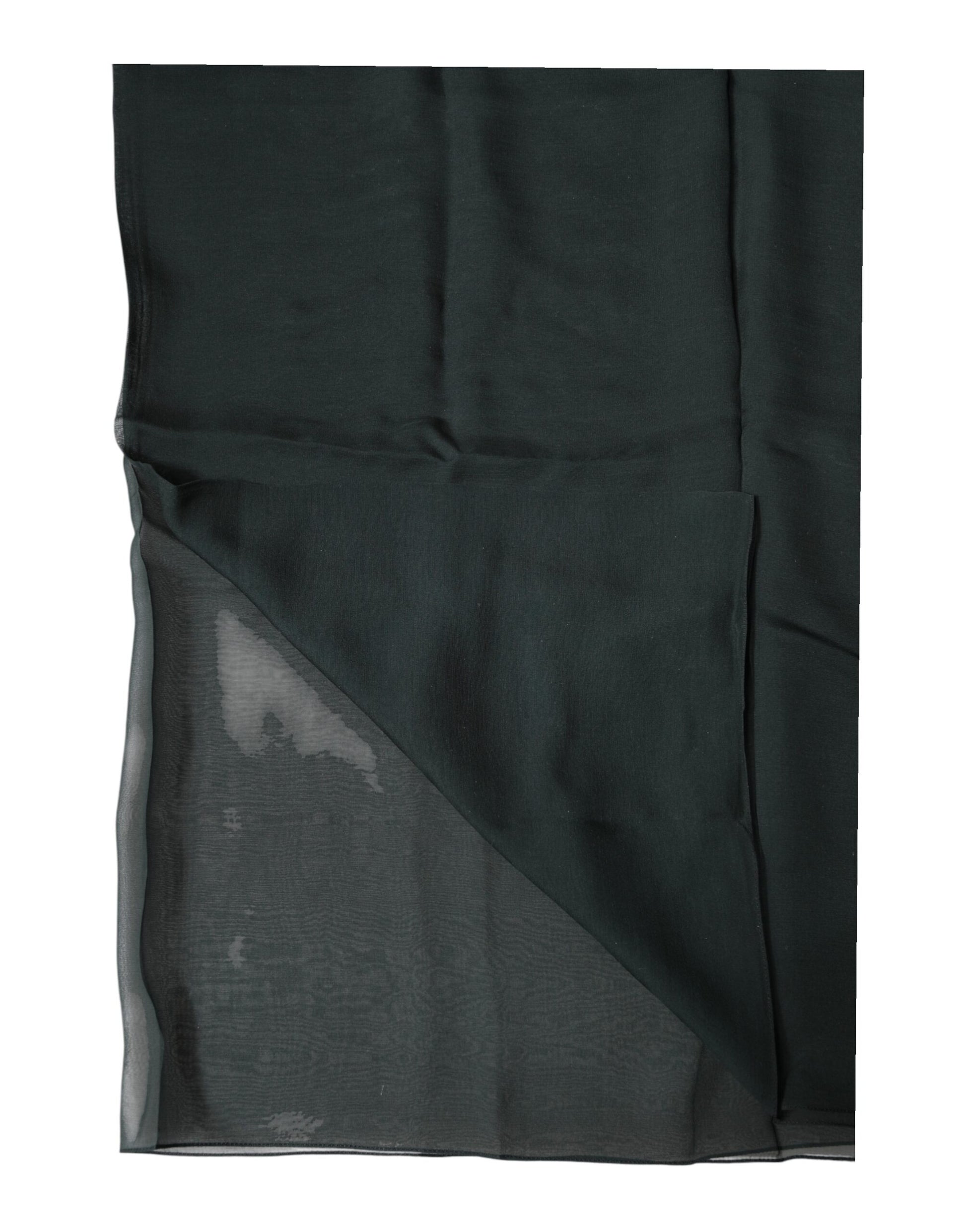 Foulard Écharpe Tour de Cou en Soie Vert Foncé Dolce & Gabbana