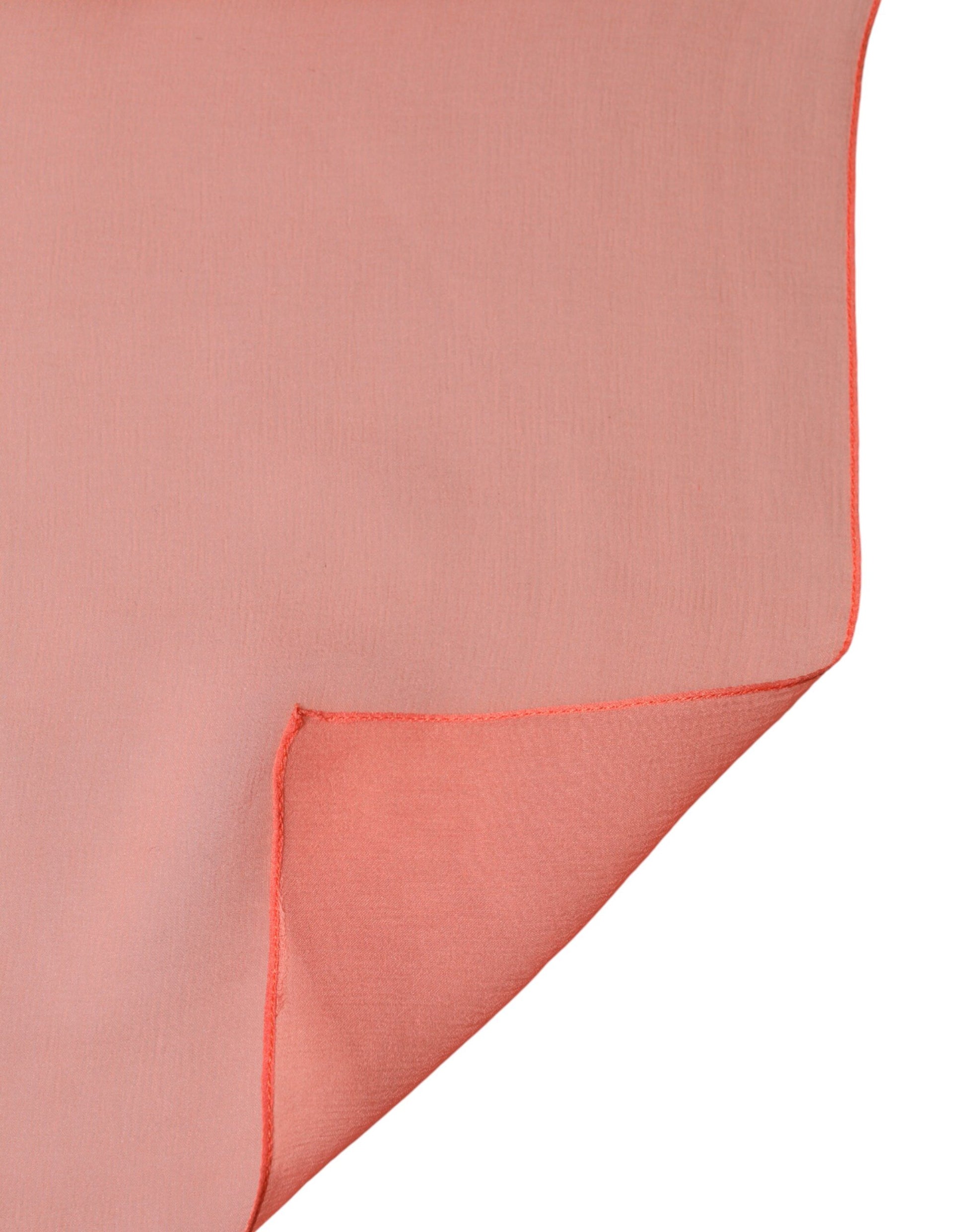 Écharpe châle foulard en soie orange Dolce & Gabbana pour homme