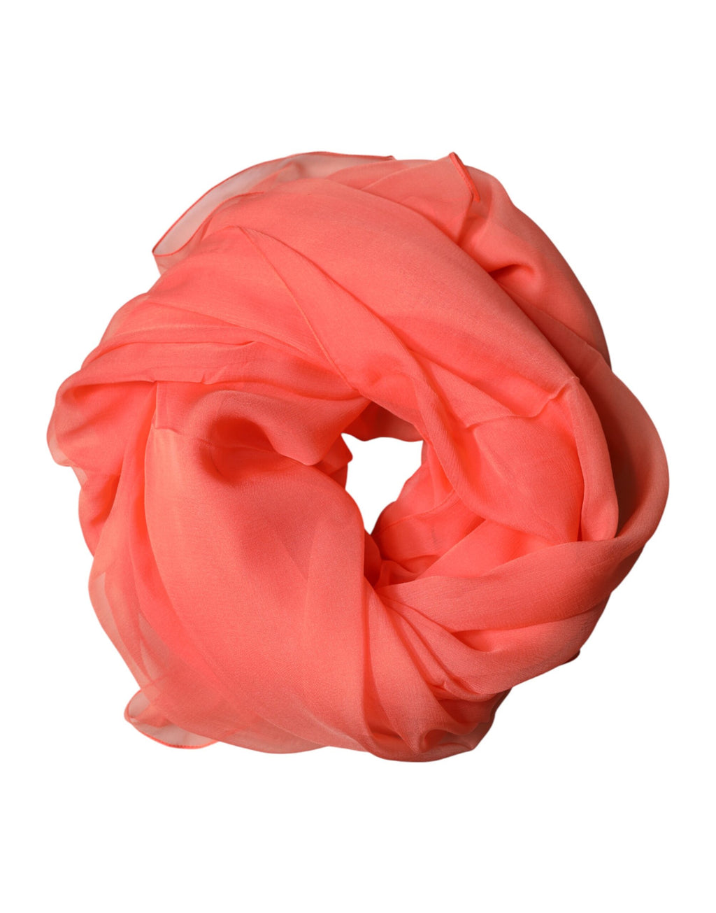 Écharpe châle foulard en soie orange Dolce & Gabbana pour homme