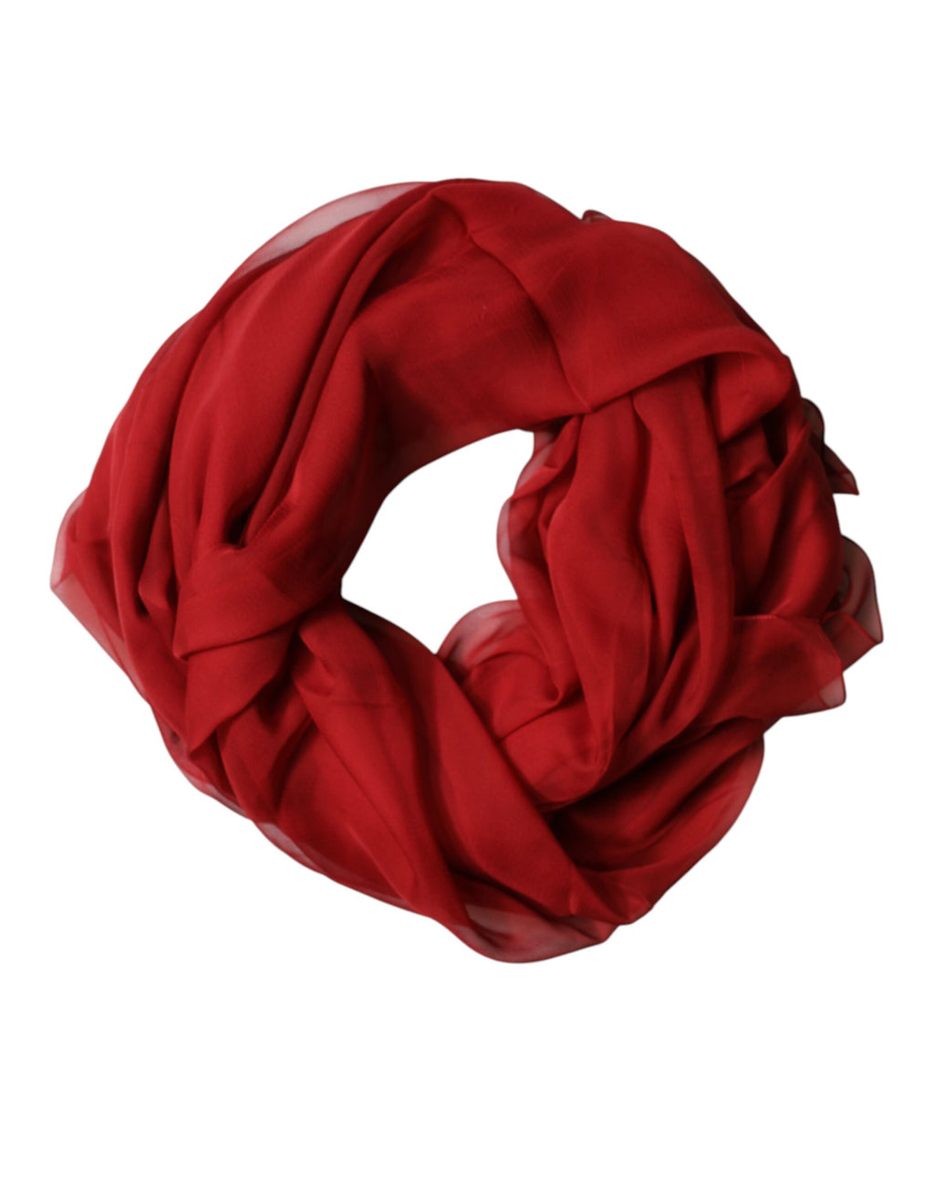 Écharpe en soie rouge Dolce & Gabbana, Châle tour de cou pour homme