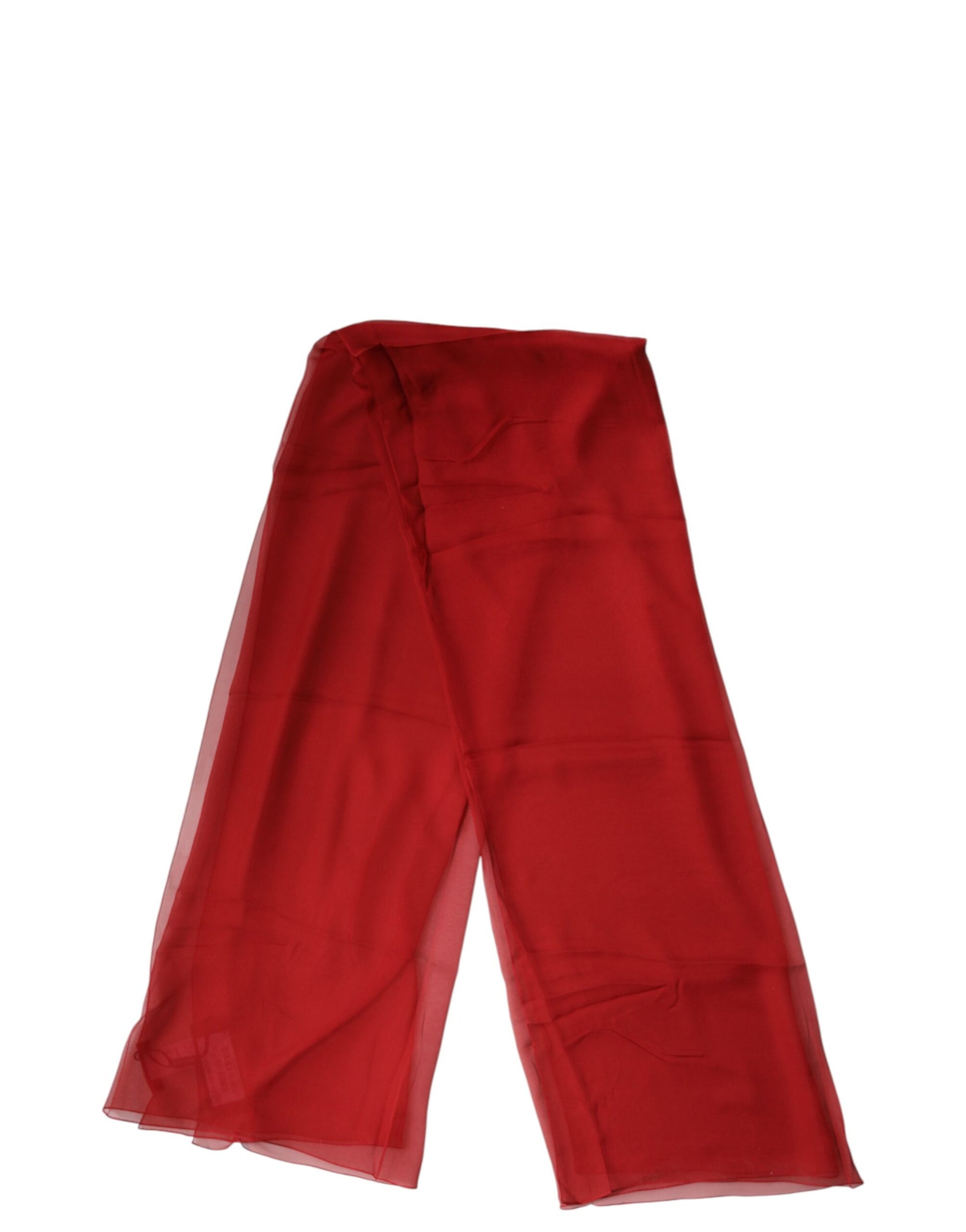 Écharpe en soie rouge Dolce & Gabbana, Châle tour de cou pour homme