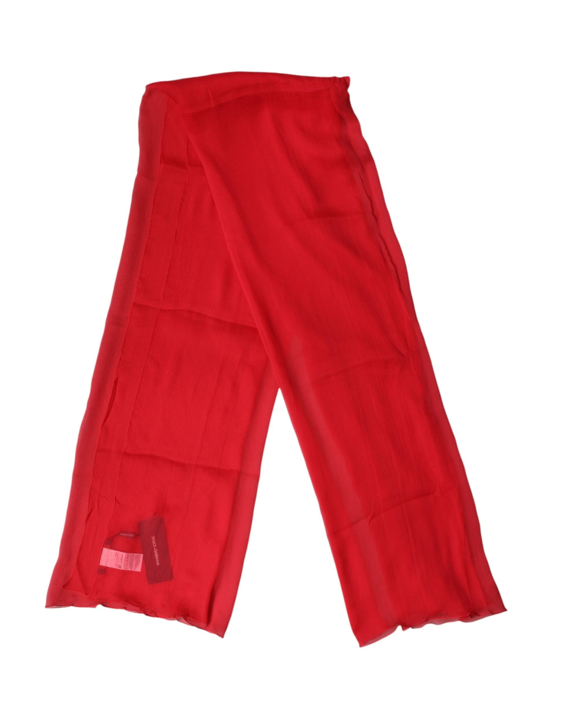 Écharpe en soie rouge Dolce & Gabbana, Châle tour de cou pour homme