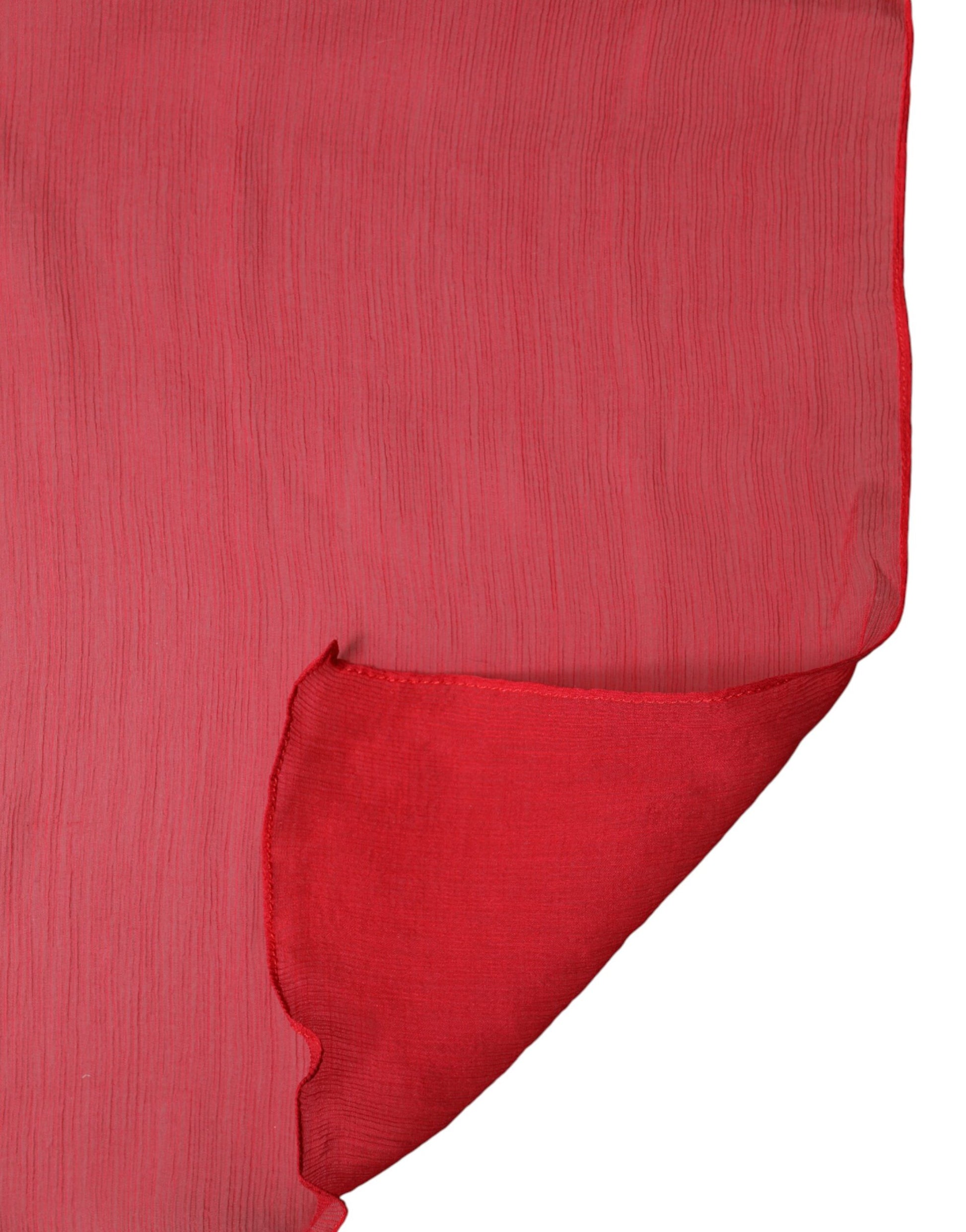Écharpe en soie rouge Dolce & Gabbana, Châle tour de cou pour homme