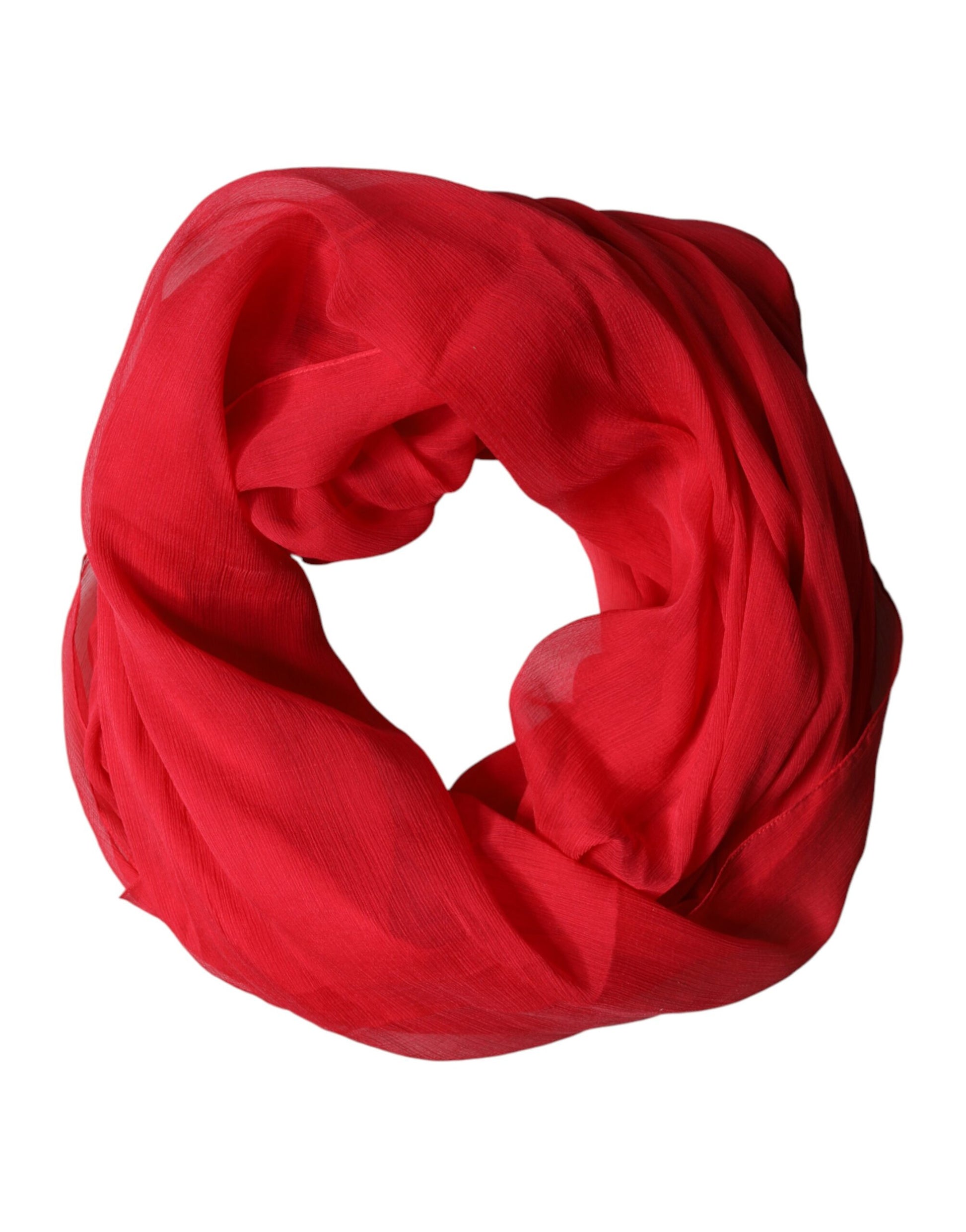 Écharpe en soie rouge Dolce & Gabbana, Châle tour de cou pour homme