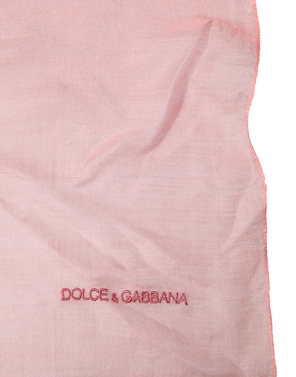 Châle écharpe tour de cou en cachemire rose clair Dolce & Gabbana