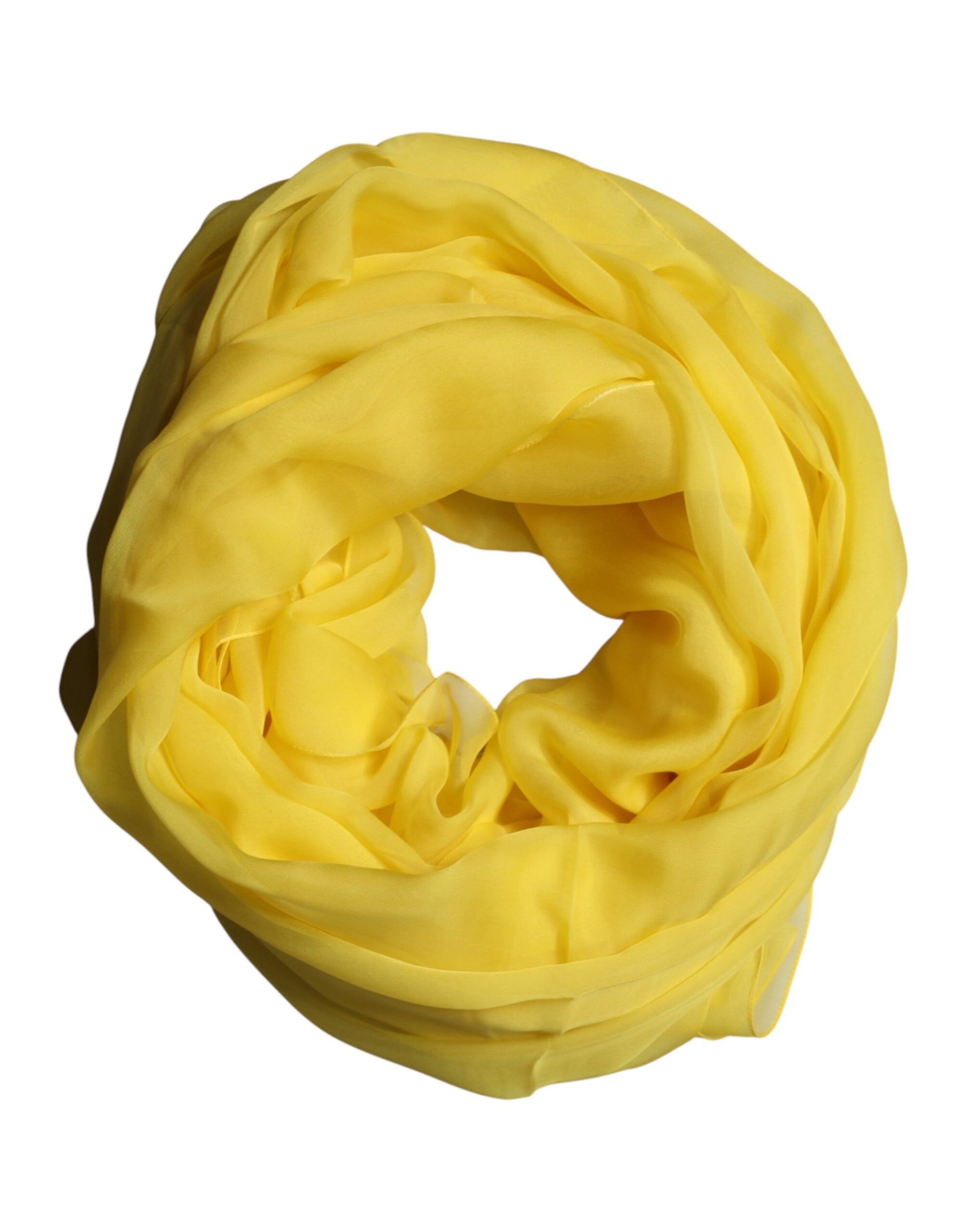 Étole de cou en soie jaune Dolce & Gabbana Foulard pour homme 200cm x 130cm