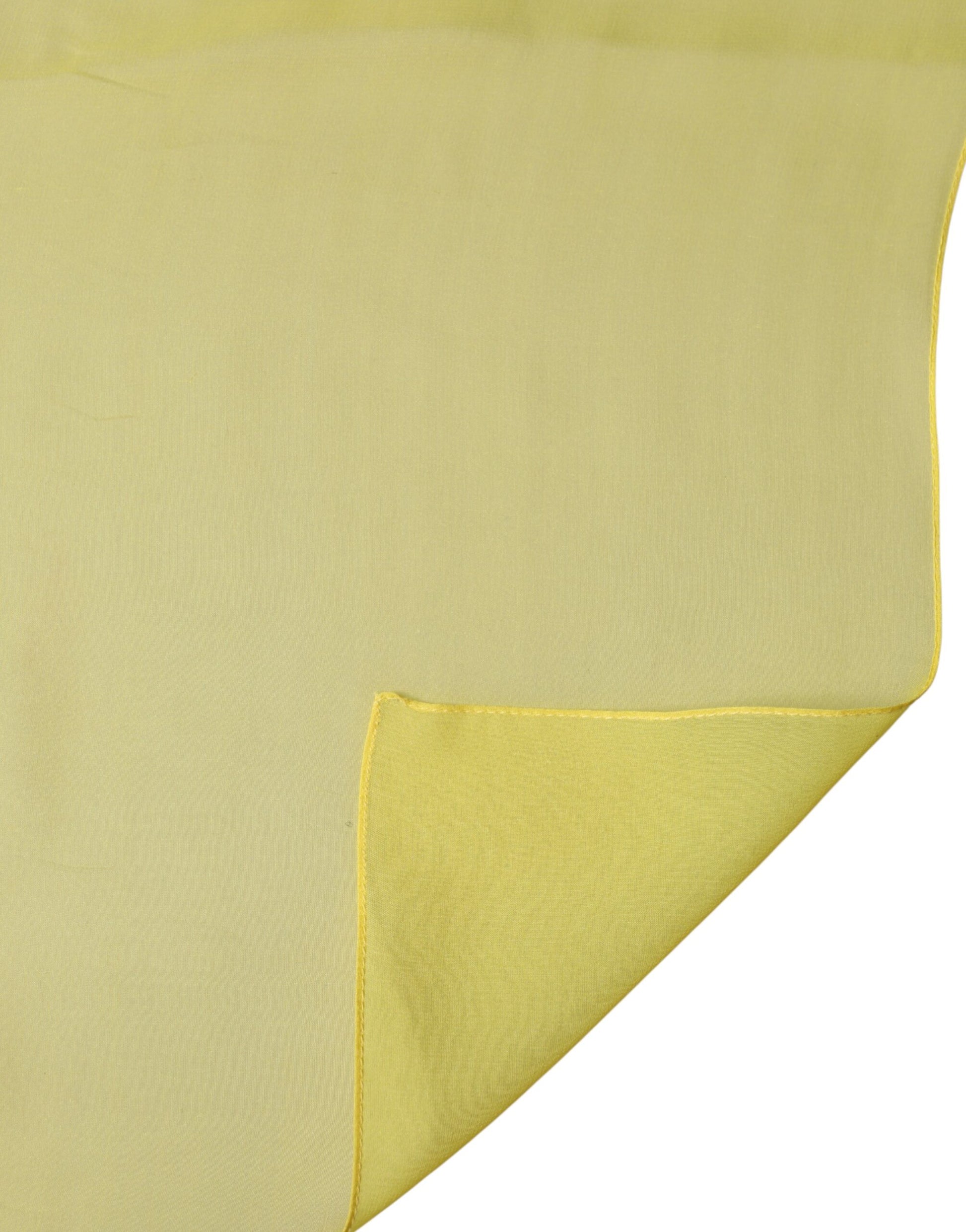 Étole de cou en soie jaune Dolce & Gabbana Foulard pour homme 200cm x 130cm