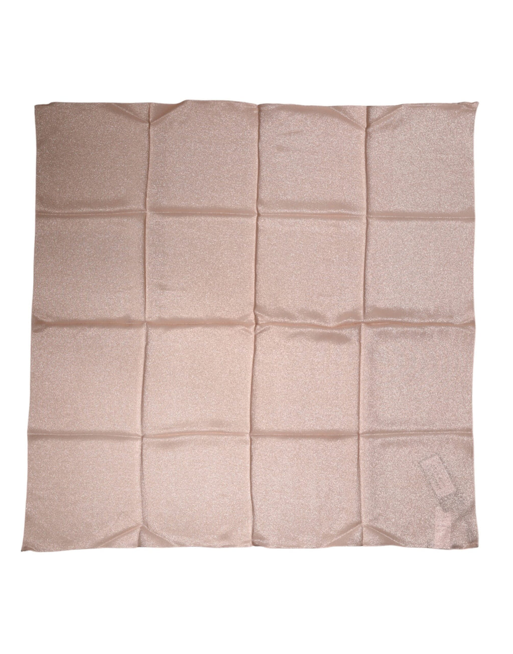 Foulard carré Dolce & Gabbana en mélange de soie rose clair 87,5 cm x 86,5 cm