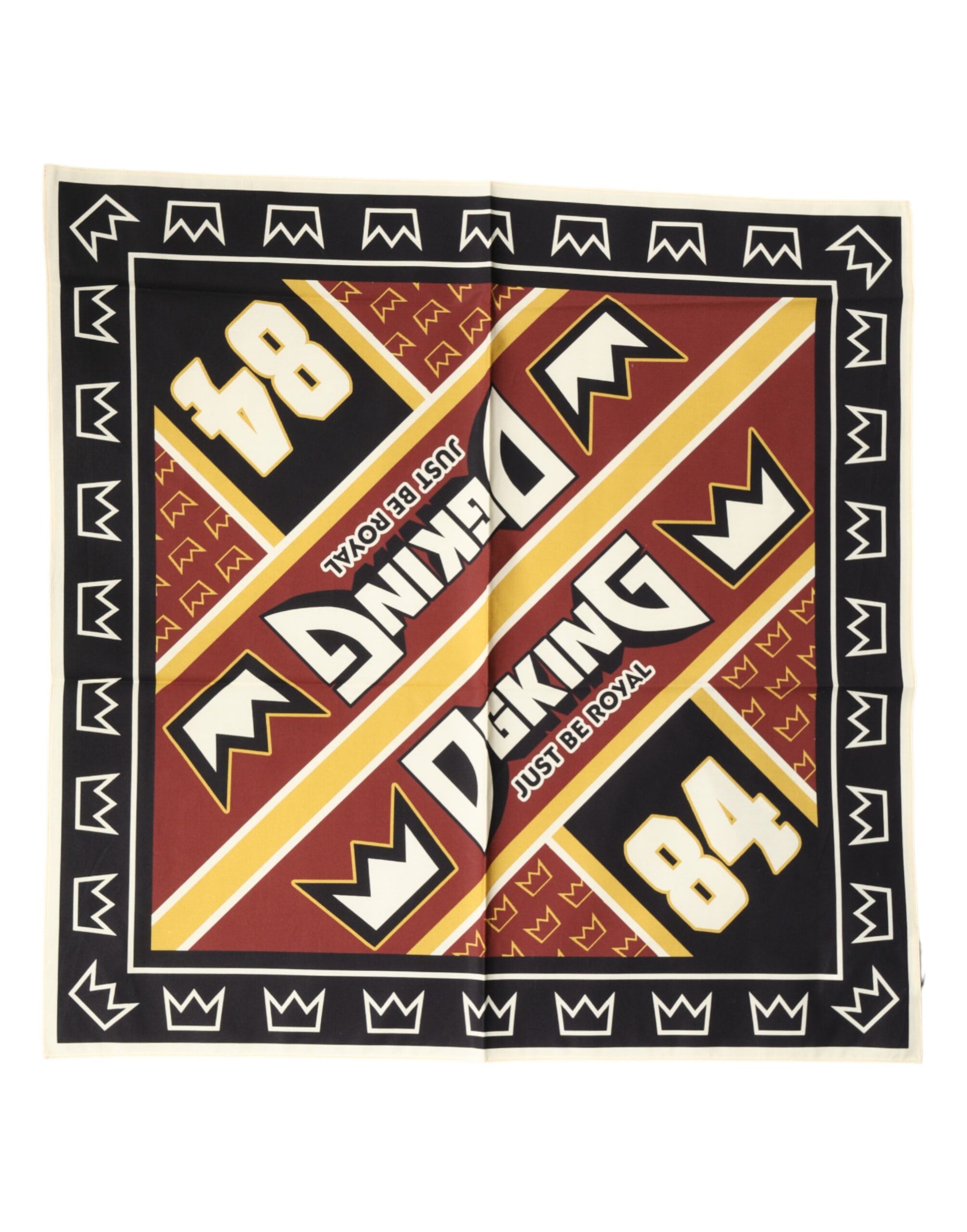 Foulard Carré Dolce & Gabbana Homme Multicolore DG King 50,5 cm x 50 cm
