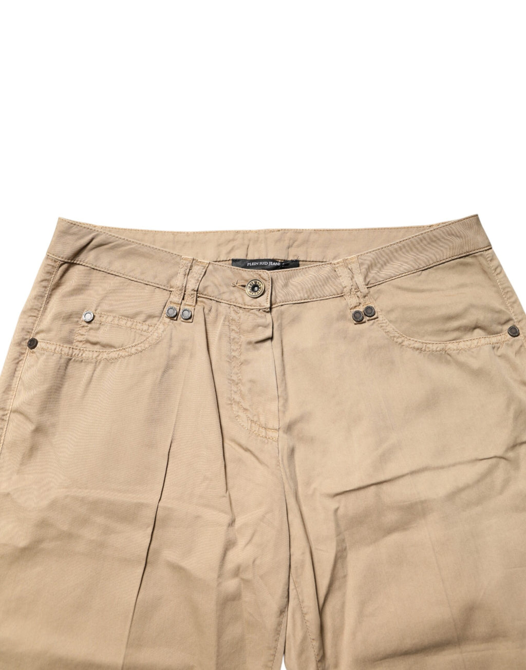 PLEIN SUD Beige Chino Pants for Women side view