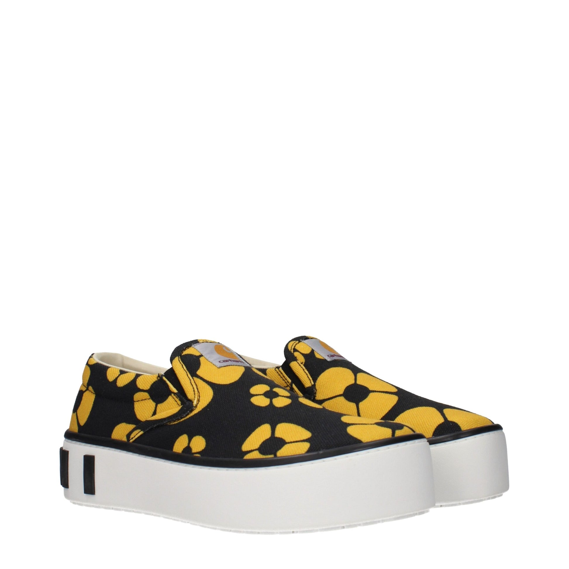 Mocassins à enfiler en tissu bleu Marni