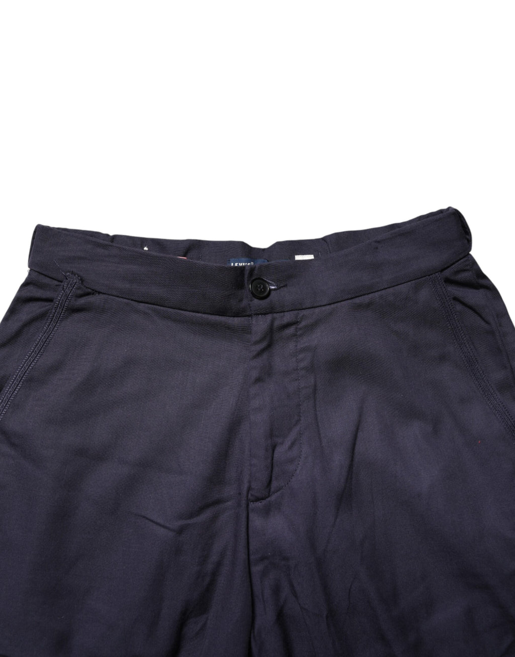 Pantalon chino décontracté Levi's bleu marine coupe droite taille haute