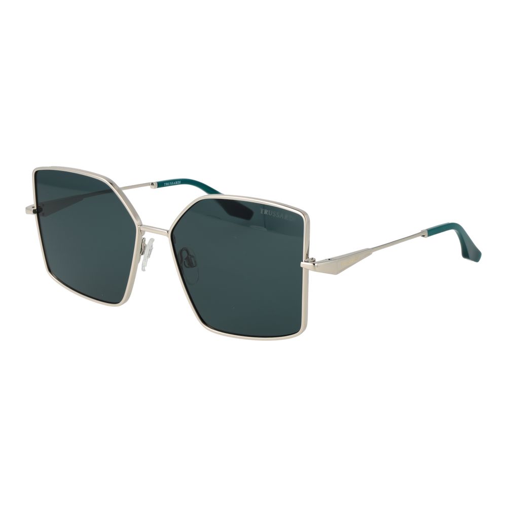 Lunettes de soleil Trussardi en métal argenté