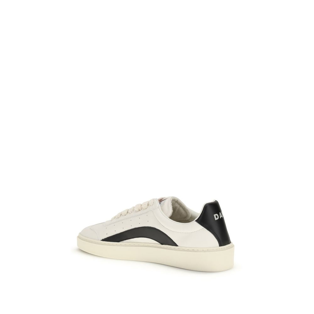 Baskets basses Dsquared² en cuir de veau multicolore Bos Taurus