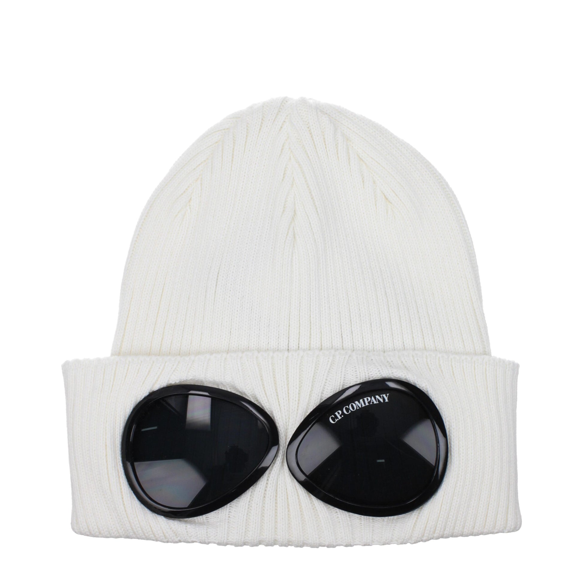 Bonnet en coton blanc C.P. Company
