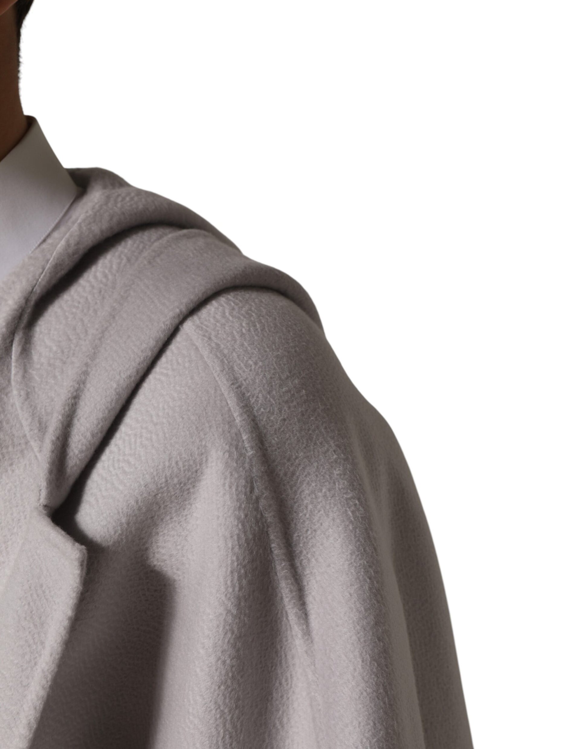 Dolce & Gabbana Off White Belted Long Trench Coat Men Jacket