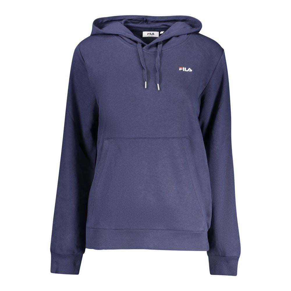 Sweat à capuche Fila bleu en coton biologique pour femme