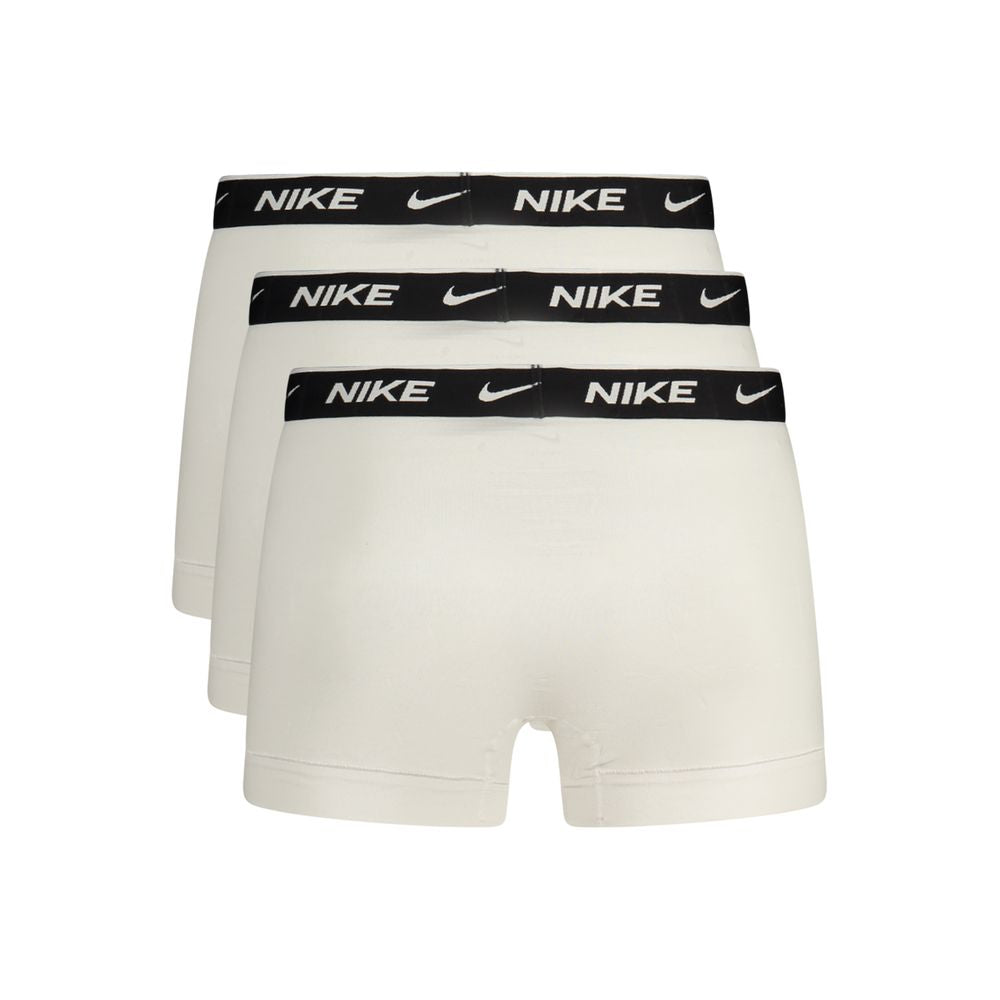 Short de boxe Nike en coton blanc pour homme