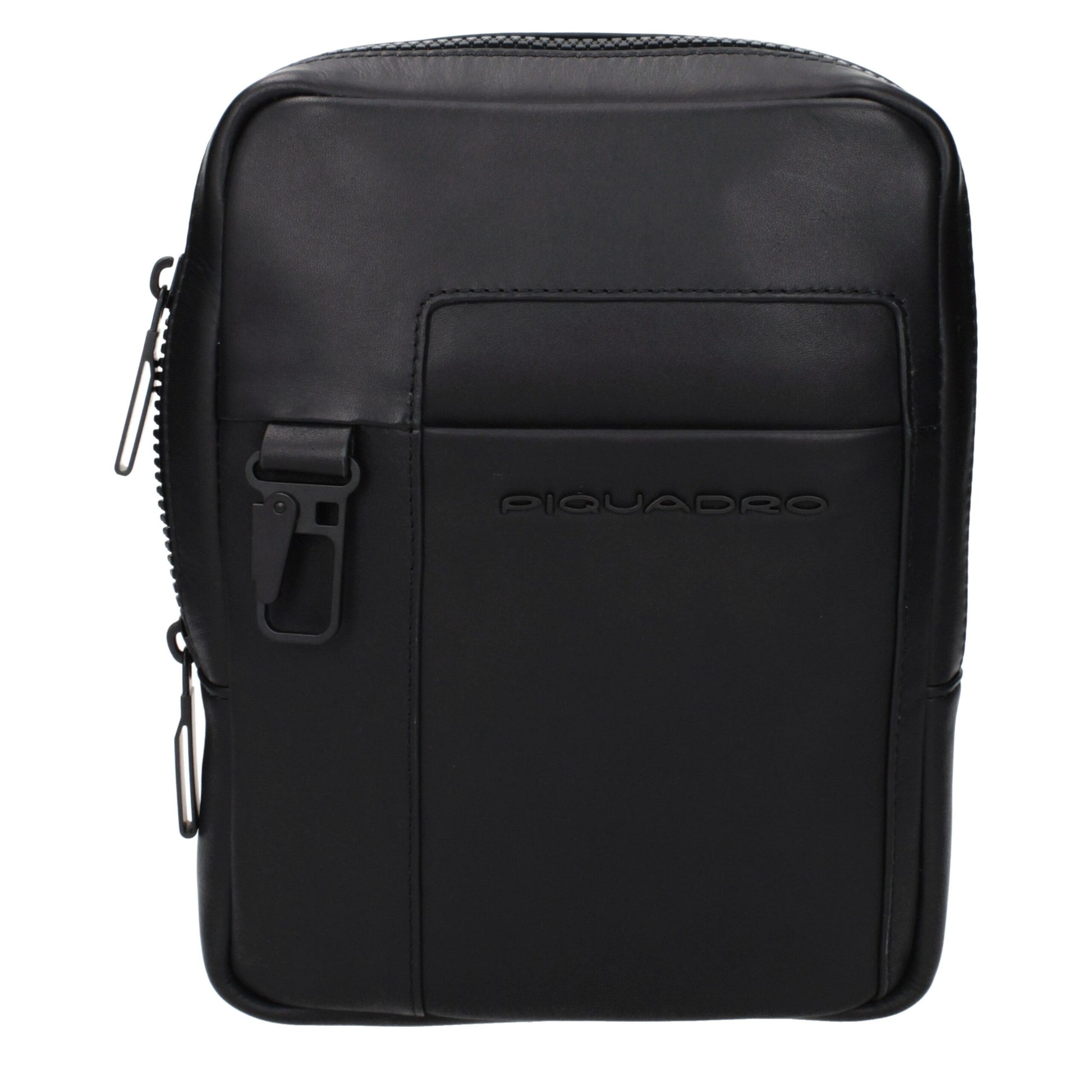 Piquadro Black Leather Crossbody Bag