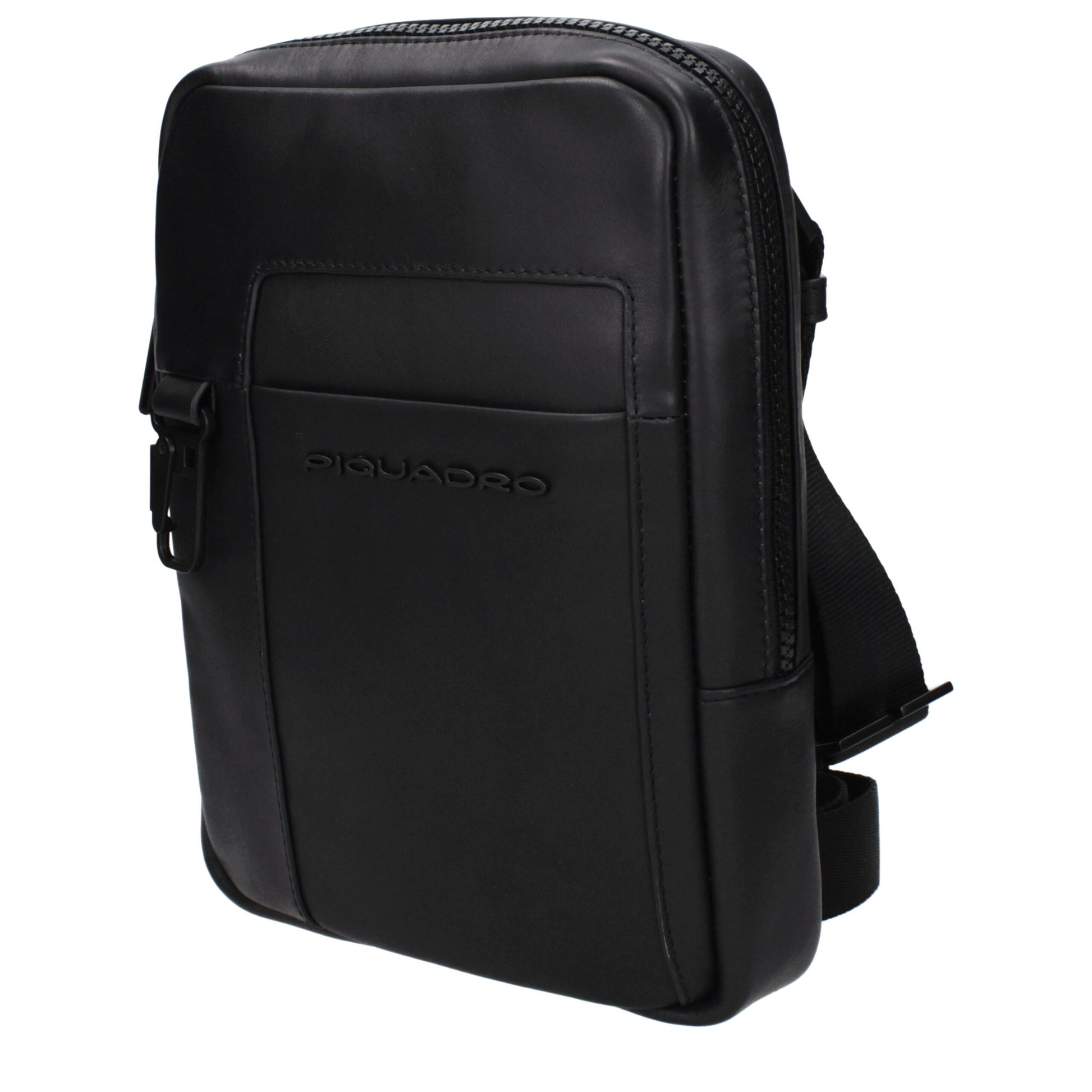 Piquadro Black Leather Crossbody Bag