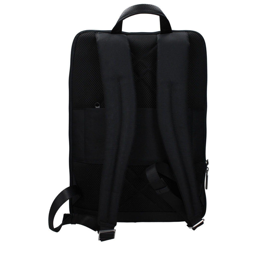 Piquadro Black Fabric Backpack